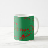 Mug de café de Noël unique (Devant droit)