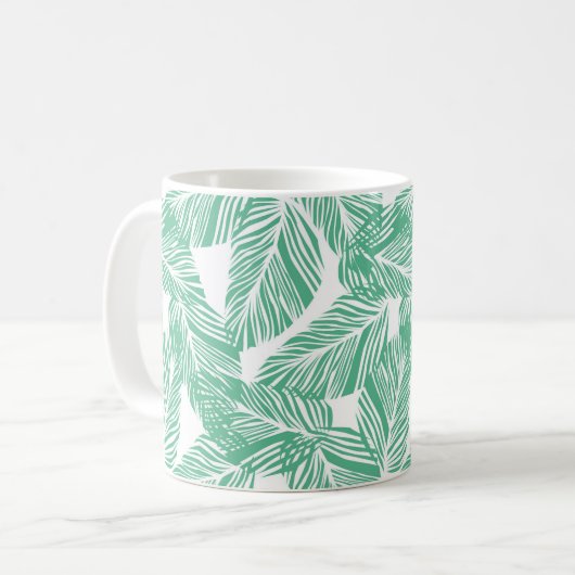 Mug de café de palmes tropicales (Devant gauche)