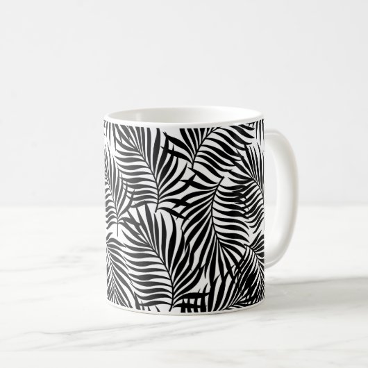 Mug de café de palmes tropicales (Devant droit)