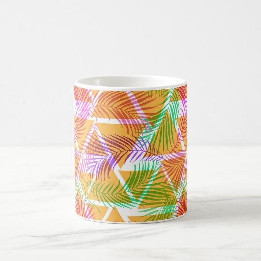 Mug de café de palmes tropicales (Centre)