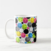 Mug de café de Pickleball multicolore (Gauche)