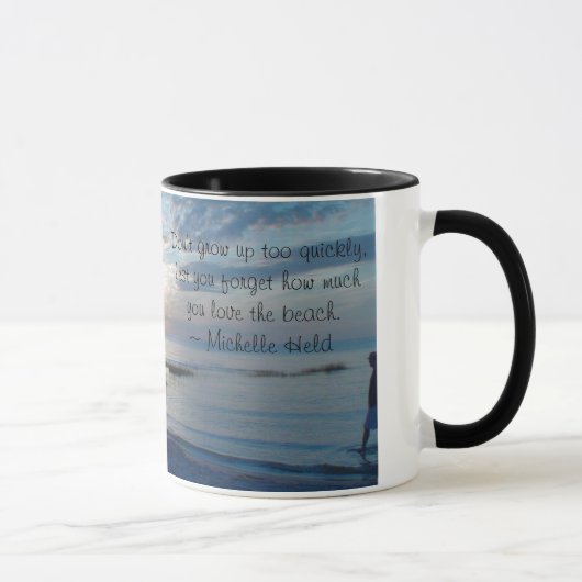 Mug de café de plage avec citation inspirante (Droite)