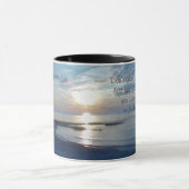 Mug de café de plage avec citation inspirante (Centre)