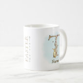 Mug de café de printemps de lapin de Pâques (Devant droit)