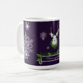 Mug de café de rennes pourpre (Devant gauche)