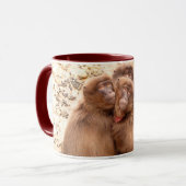 Mug de café de singes soyeux (Devant gauche)