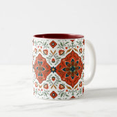 Mug de café de tapis turc antique persan (Devant droit)