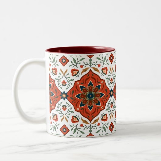 Mug de café de tapis turc antique persan (Gauche)