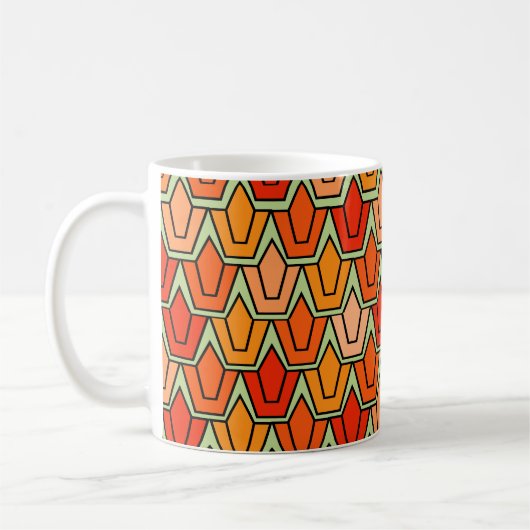 Mug de café de terrain de la Tulipe orange (Gauche)