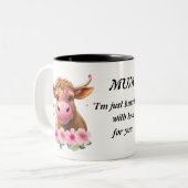 Mug de café de vache Highland (Devant gauche)