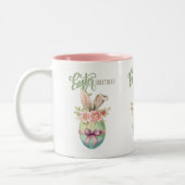 Mug de café de vœux de Pâques (Gauche)
