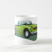 Mug de café de voiture verte convertible rétro (Centre)