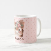 Mug de café d'écureuil en bois (Devant droit)