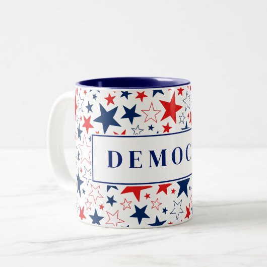 Mug de café démocrate (Devant gauche)
