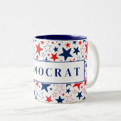 Mug de café démocrate (Devant droit)