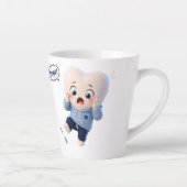 Mug de café dentaire Cute Tooth Oops Moment (Droite)