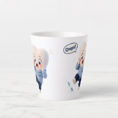 Mug de café dentaire Cute Tooth Oops Moment (Devant)