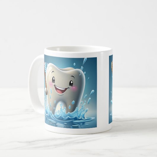 " MUG DE CAFÉ DENTISTE " (Devant gauche)