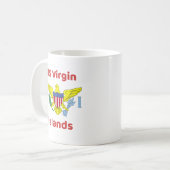Mug de café des îles Vierges américaines (Devant gauche)