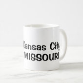 Mug de café d'état du Missouri personnalisé (Devant droit)