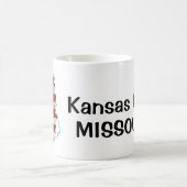 Mug de café d'état du Missouri personnalisé (Centre)