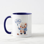 Mug de café deux tons en chocolat avec humour de d (Gauche)