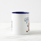 Mug de café deux tons en chocolat avec humour de d (Centre)