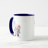 Mug de café deux tons en chocolat avec humour de d (Devant gauche)