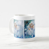 Mug de café d'hiver bleu (Devant gauche)