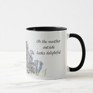 Mug de café d'hiver vintage