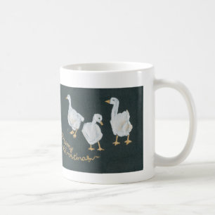 Mug de café d'oies de Noël