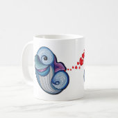 Mug de café Dolphin Abstrait (Devant gauche)