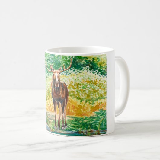 Mug de café d'orignal (Devant droit)