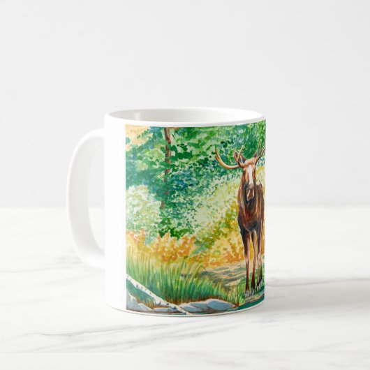 Mug de café d'orignal (Devant gauche)
