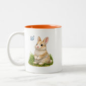 Mug de café double face avec joli lapin (Gauche)