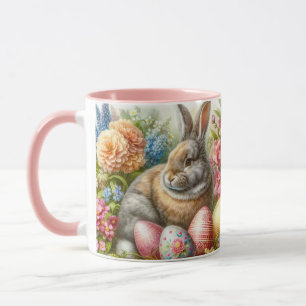 Mug de café doux lapin de Pâques