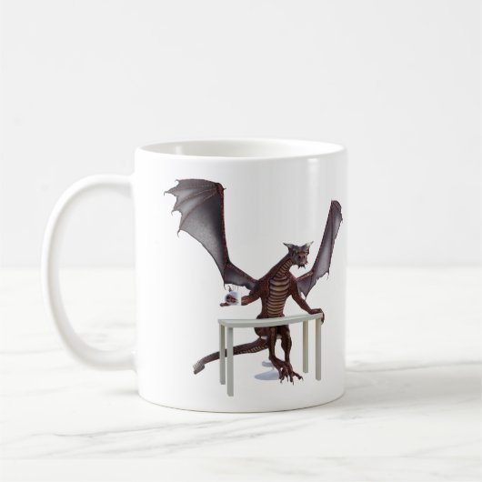 Mug de café Dragon Rouge (Gauche)