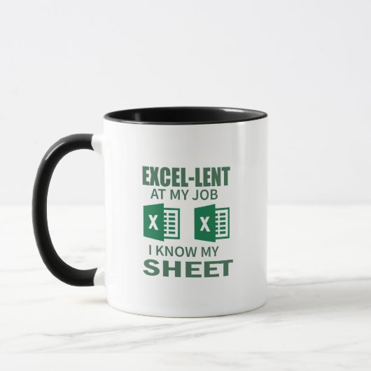 Mug de café drôle de feuille de calcul Excel pour (Gauche)