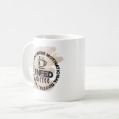 Mug De Café Drôle - J'Ai Besoin De Café, Pas De Ci (Devant gauche)