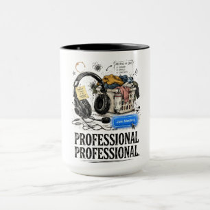 Mug de café drôle pour professionnel en télétravai