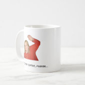 Mug de café drôle – Un café pas cher (Devant gauche)
