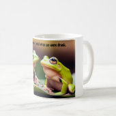 Mug de café drôles de grenouilles ivres (Devant droit)