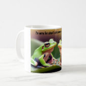 Mug de café drôles de grenouilles ivres (Devant gauche)