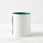 Mug de café du drapeau au trèfle des Américains d' (Centre)
