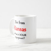 mug de café du kansas (Devant gauche)