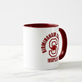 Mug de café du lycée Seaholm de Birmingham (Devant droit)