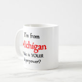 mug de café du michigan (Devant gauche)
