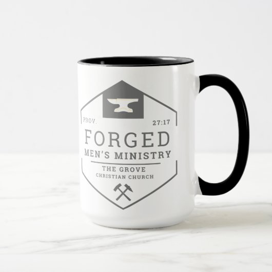 Mug de café du ministère masculin forgé (Droite)