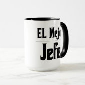 Mug de café El Mejor Jefe (Devant droit)