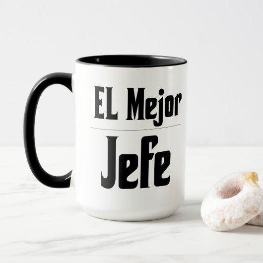 Mug de café El Mejor Jefe (Avec donut)